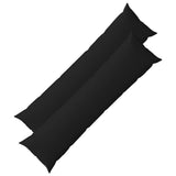 Cushion with Pillow HEERLEN 2 pcs Black Fabric 926070