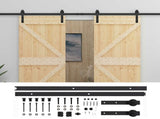 Sliding Door 2 pcs 80 x 210 cm Solid Pine Wood 3444876