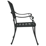 Garden Chair 2 pcs Black 55 x 56.5 x 91cm Aluminium 42002371