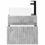 Bathroom Furniture Set Concrete Grey Engineered Wood 3404303