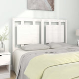 Bed Headboard White 125.5x4x100 cm Solid Pine Wood 817931