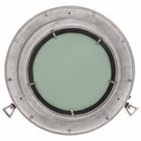 Porthole Mirror Wall Hanging 38 cm Aluminium and Glass 357849