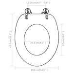 Toilet Seats with Lids 2 pcs MDF White 275907