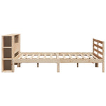 Bookcase Bed without Mattress 200x200 cm Solid Wood Pine 3321860