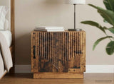 Bedside Table Old Wood 43 x 34.5 x 47 cm Engineered Wood 895271