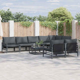 Garden Sofa Set Anthracite Steel 3379008