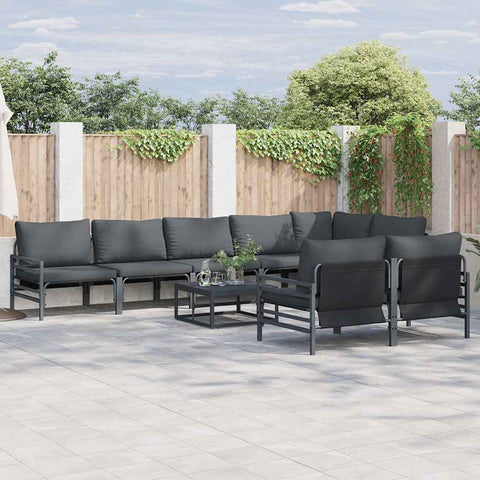 Garden Sofa Set Anthracite Steel 3379009