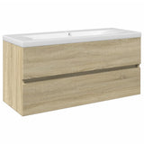 2 Piece Bathroom Furniture Set Ceramic and Engineered Wood 3307661