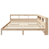 Bookcase Bed without Mattress 180x200 cm Solid Wood Pine 3324308