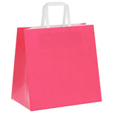 Paper Bags 250 pcs with Handles Pink 26x17x25 cm 4101899
