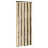 Insect Curtain Chenille Dark Brown and Beige 90 x 220 cm 42034432