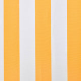 Awning Top Sunshade Canvas Orange & White 3.5x2.5 m 143705