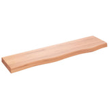 Wall Shelf Light Brown 80x20x4 cm Treated Solid Wood Oak 363660