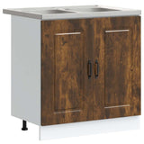 Kitchen Cabinet with Door Kalmar 2 pcs Brown 80 x 46 x 81.5 cm 3315006