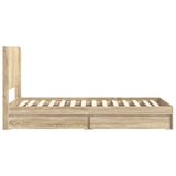 Bed Frame with Storage and Headboard Sonoma Oak 90 x 200 cm 3414063