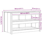 Kitchen Cabinet with Shelf MEPPEL Brown Oak 106 x 55 x 64 cm 868153