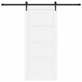 Sliding Door ORKDAL White 86 x 198.5 cm Solid Pine Wood 3333819