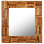 Wall Mirror Solid Reclaimed Wood 60x60 cm 246417