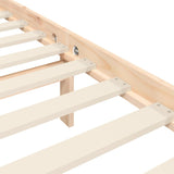Bed Frame without Mattress 140x190 cm Solid Wood Pine 3193511