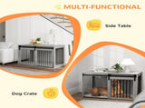 PawHut 46.46'' Dog Crate Furniture with Removable Cushion & Security Latch for Extra Large Dogs T3398P549105