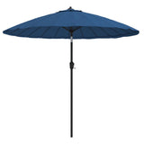 Garden Parasol with Aluminium Pole 270 cm Azure Blue 47311