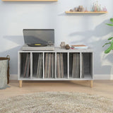 Record Cabinet Concrete Grey 100x38x48 cm Engineered Wood 831977