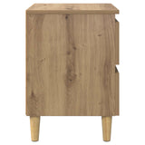 Bed Cabinets 2 pcs Artisan Oak 40 x 35 x 50 cm Engineered Wood 885671