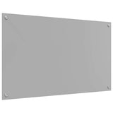 Kitchen Backsplash Light Grey 100 x 60 cm Tempered Glass 42001237