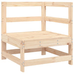 ZNTS 10 Piece Garden Sofa Set Solid Wood Pine 3250676
