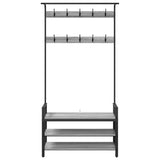Coat Rack Grey Sonoma 95 x 34 x 184 cm Engineered wood 879962