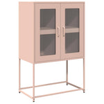 ZNTS Highboard Pink 68x39x107 cm Steel 853375