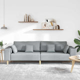 Fabric Sofa with Cushion Light Grey 208 cm Fabric 3335143