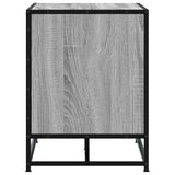 Shoe Bench Grey Sonoma 80x40x53.5 cm Engineered Wood and Metal 849227