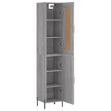 Highboard Grey Sonoma 34,5x34x180 cm Engineered Wood 3200143