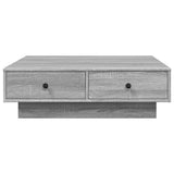 Coffee Table Grey Sonoma 90x90x28 cm Engineered Wood 848092