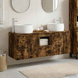Bathroom Cabinet Set 3 pcs Smoked Oak 49.5 x 44.5 x 66 cm 3405722