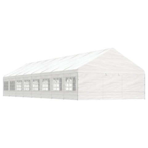 Gazebo with Roof White 17.84x5.88x3.75 m Polyethylene 3155500