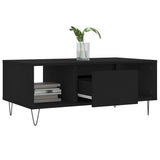 Coffee Table Black 90x50x36.5 cm Engineered Wood 830589