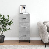 Sideboard Concrete Grey 34.5x34x90 cm Engineered Wood 828608