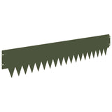 Lawn Edging 20 pcs 103 x 20 cm metal Olive Green 8008276