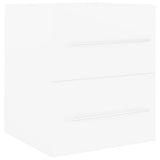 Sink Cabinet with Built-in Basin White Engineered Wood 3099032