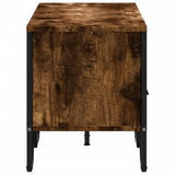 TV Cabinet Smoked Oak 122x34x41 cm Engineered Wood 848581