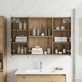 Bathroom Mirror Cabinet Artisian Oak 100 x 14.5 x 70 cm 889126