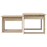 Coffee Table Set 2 pcs Sonoma Oak Engineered Wood 8000126