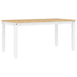 3 Piece Dining Set PANAMA White Solid Wood Pine 3345202