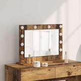 Vanity Mirror Rectangular with Mirror Old Wood 60 x 45 x 18 cm 868315