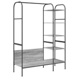 Clothes Rack with Shelf Grey 120 x 44 x 160 cm Engineered Wood 868448