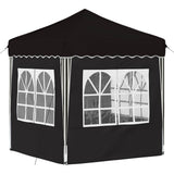 Pop-up Party Tent 195 x 195 x 245 cm Black Oxford Fabric 42019744