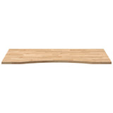Desk Top Untreated 120x50x2.5 cm Solid Wood Oak Rectangular 4009009