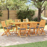 Folding Chair 8 pcs Grey 49 x 57.5 x 92cm Solid Acacia wood 3329132
